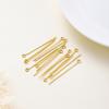 100pcs/lot 16 18 26 30 mm 14K 18K Gold Eye head Pins Eye Beads Crafs Charm Headpin For DIY Jewelry Making Supplies Accessories