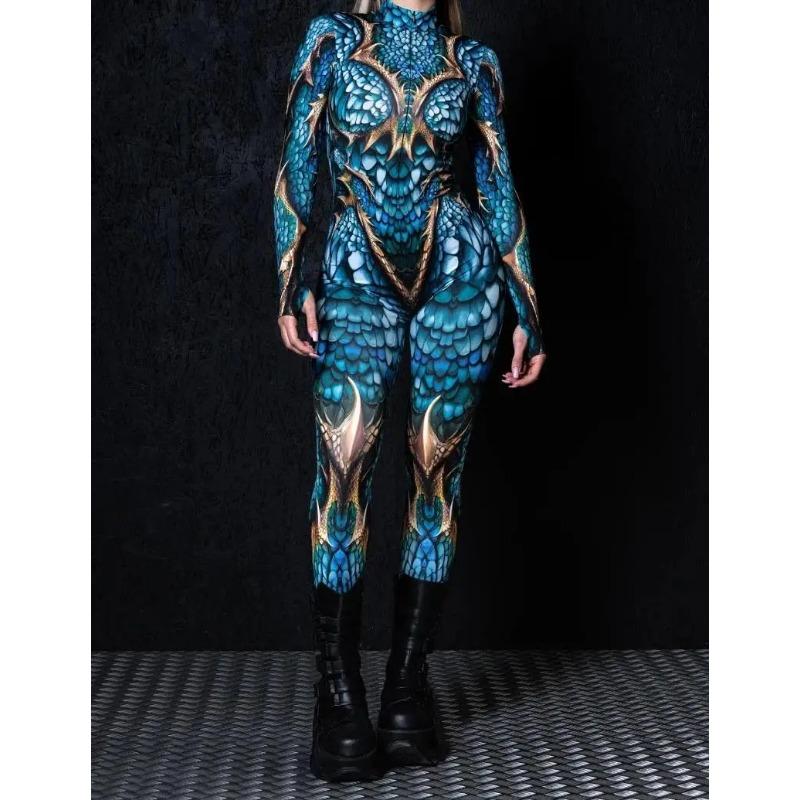 3D-Digitaldruck Bühnenkostüme für Erwachsene, Halloween-Events, Karneval, Mottoparty, Cosplay-Outfit, Pretend Game-Overall