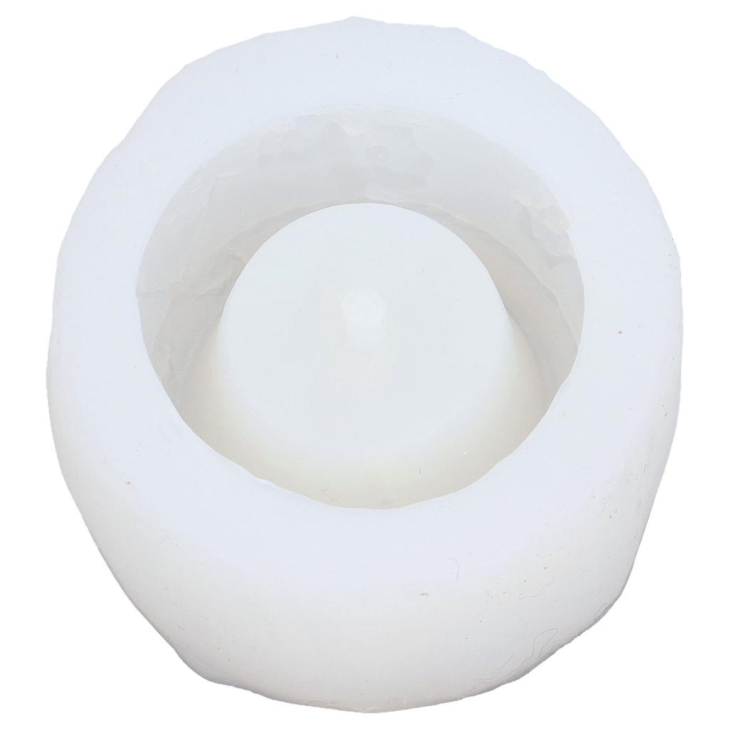 Flower Pot Mold Silicone Round Multi Functional DIY Succulent Planter Mould with Drainage Hole for