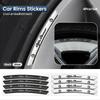 4Pcs Car Wheel Hub Edge Sticker Aluminium Emblem Stickers For Giulietta Giulia GT Mito Brera F1 Stelvio Tonale 156