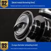 Mavllos ME 2+1 Bearing Spinning Reel Long Cast Design Left/Right Hand Swap, Max Drag Force,Saltwater Ready Fishing Reel for Big Game