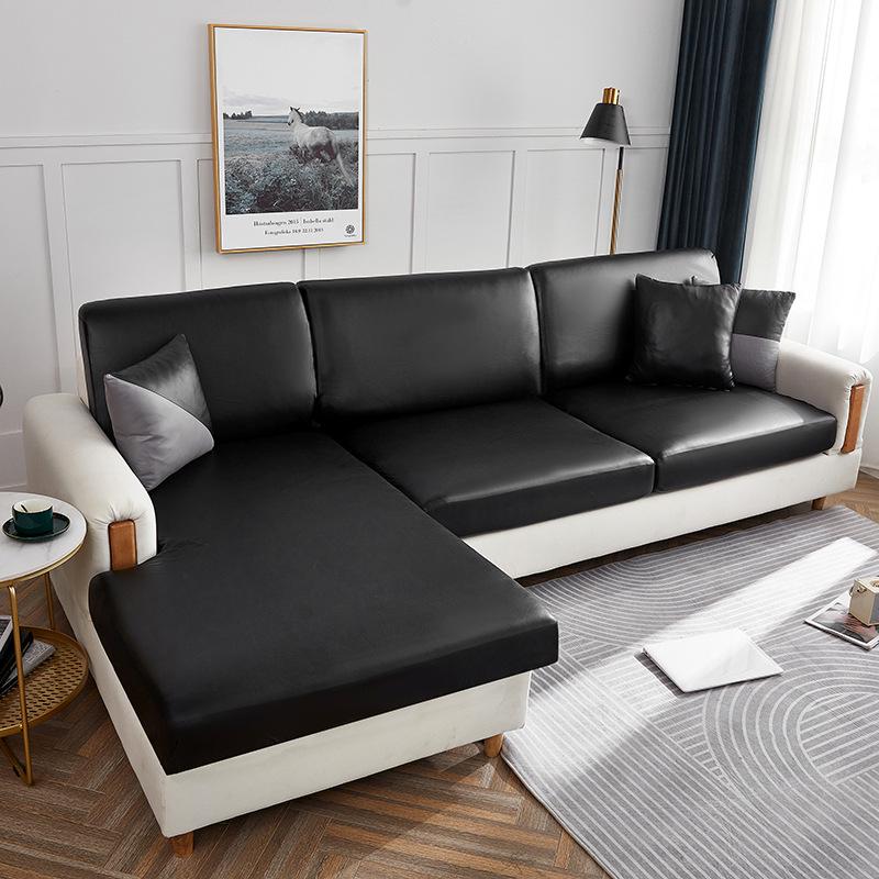 Solid Color Waterproof Elastic Sofa Cover - Modern & Simple Design