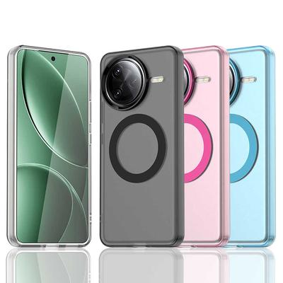 Xiaomi Poco F7 Pro F7 Ultra Kılıf İçin Manyetik Kablosuz Şarj Kılıfı Şeker Renkleri Şeffaf Arka Kabuk Coque