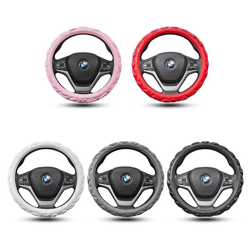Manufacturer Wholesale Four-Season Universal Car Steering Wheel Cover, Car Interior Female Fashion Steering Wheel Cover Direct Sales