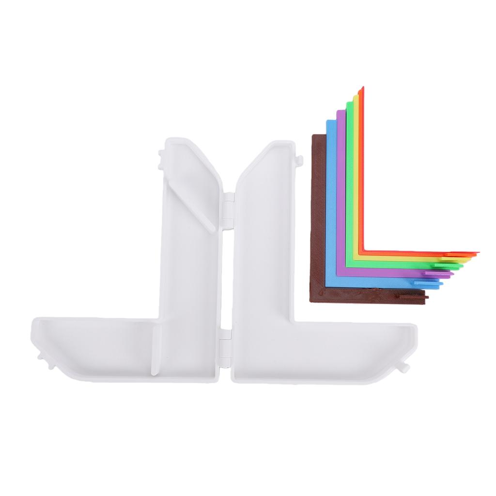 7pcs Paper Alignment Guides with Storage Case Color Coded Precision Layering Matting Spacer