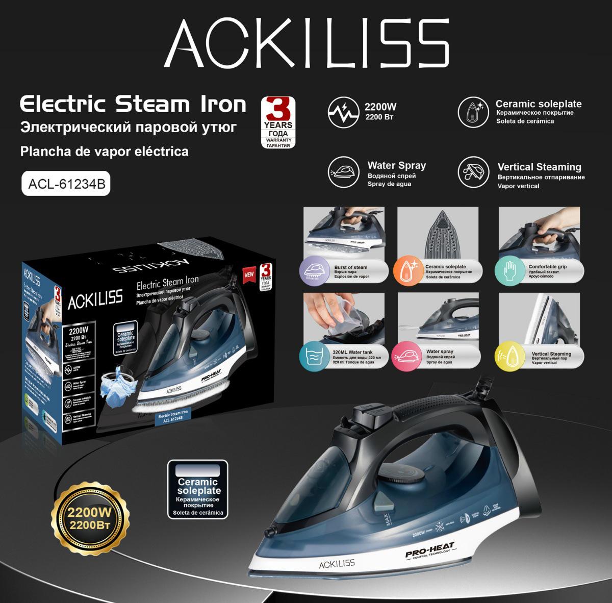 Dual-Use Handheld Steam Iron: European & American Standard, Corded, Dry/Wet Function