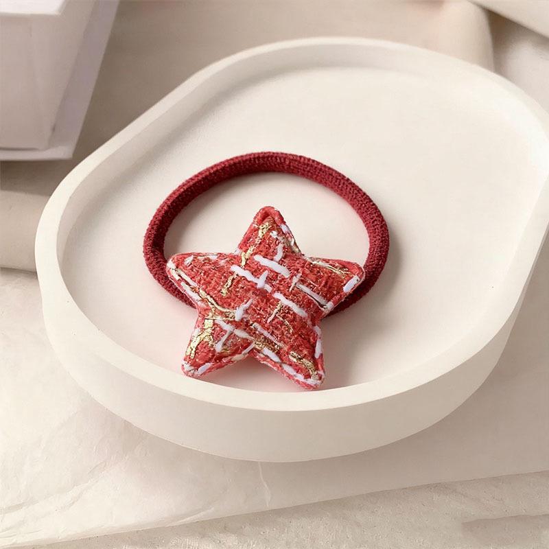 

Не повреждающая волосы эластичная резинка для волос «Маленький красный цветок» для девочек - Резинка для хвостика и головной убор