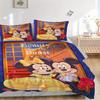 3pcs Beauty and the Beast Theme Mickey and Minnie Bedding Set Includes 1 Quilt Cover and 2 Pillowcases, Comfortable Bedding