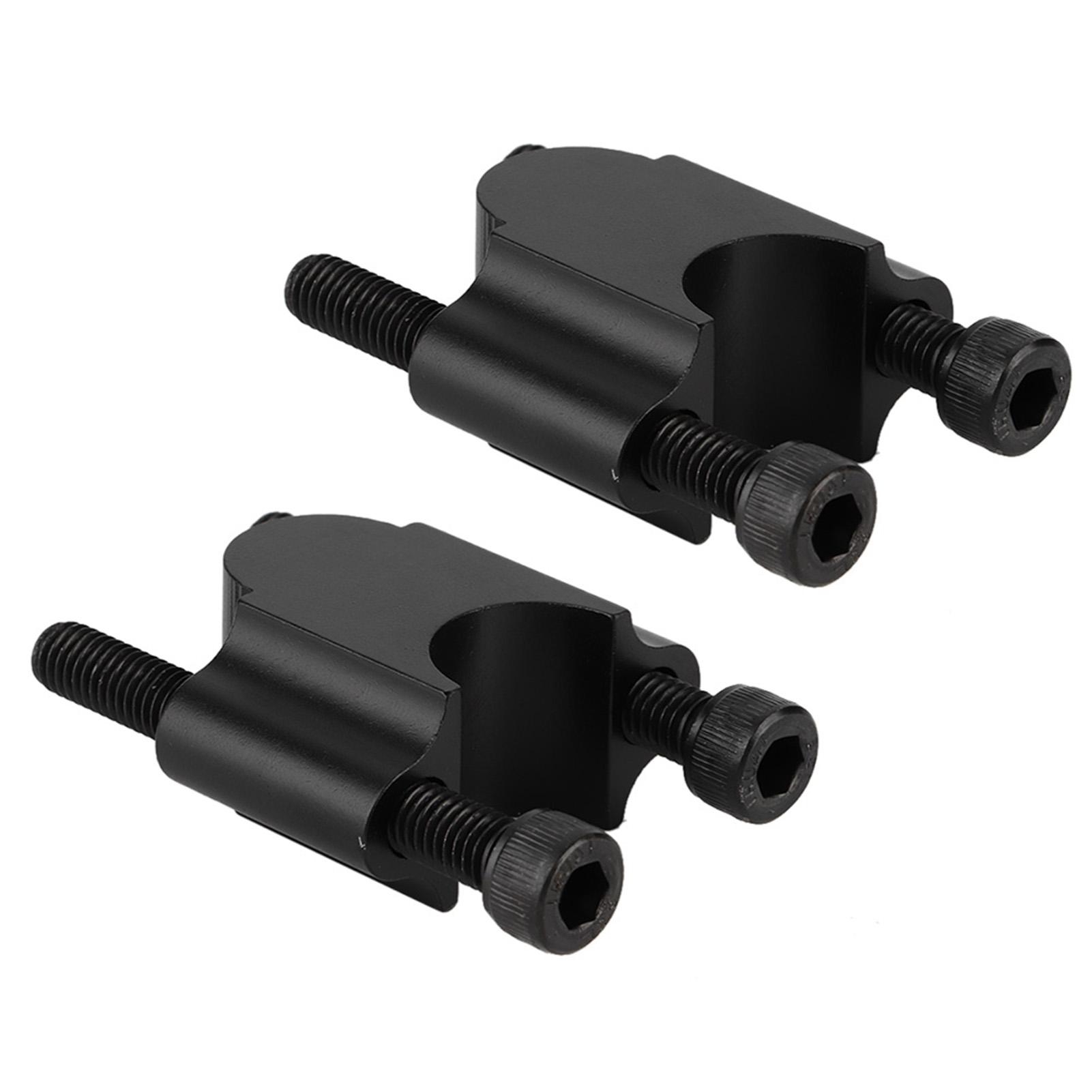 

Universal Aluminum Alloy Handbar Riser 7 8 22mm Motorcycle Handbar Rising Clamp(Black) Black