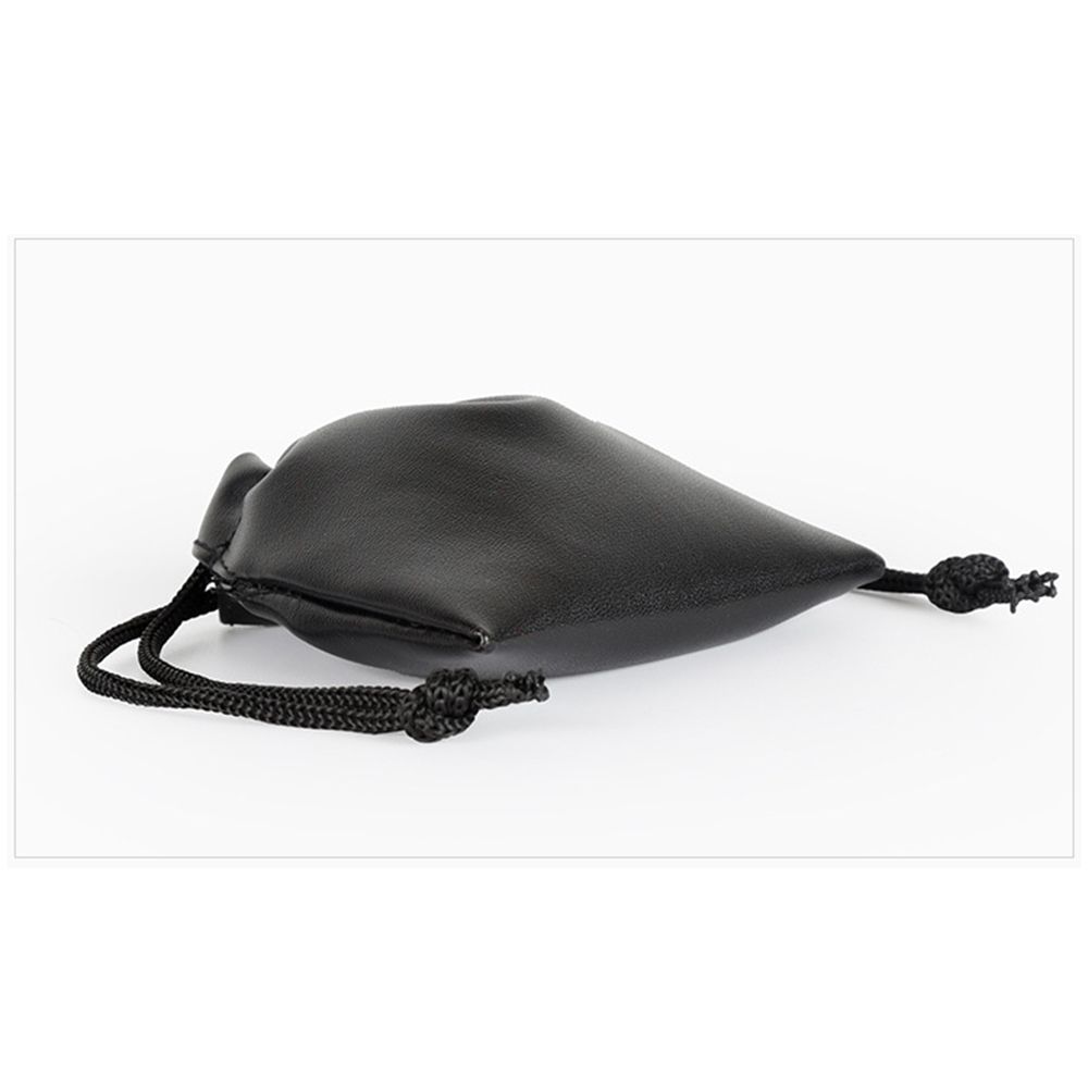 Armoire Extérieur Camping Sac de Rangement pour Bijoux Pochette à Cordon Multifonction Noir Similicuir