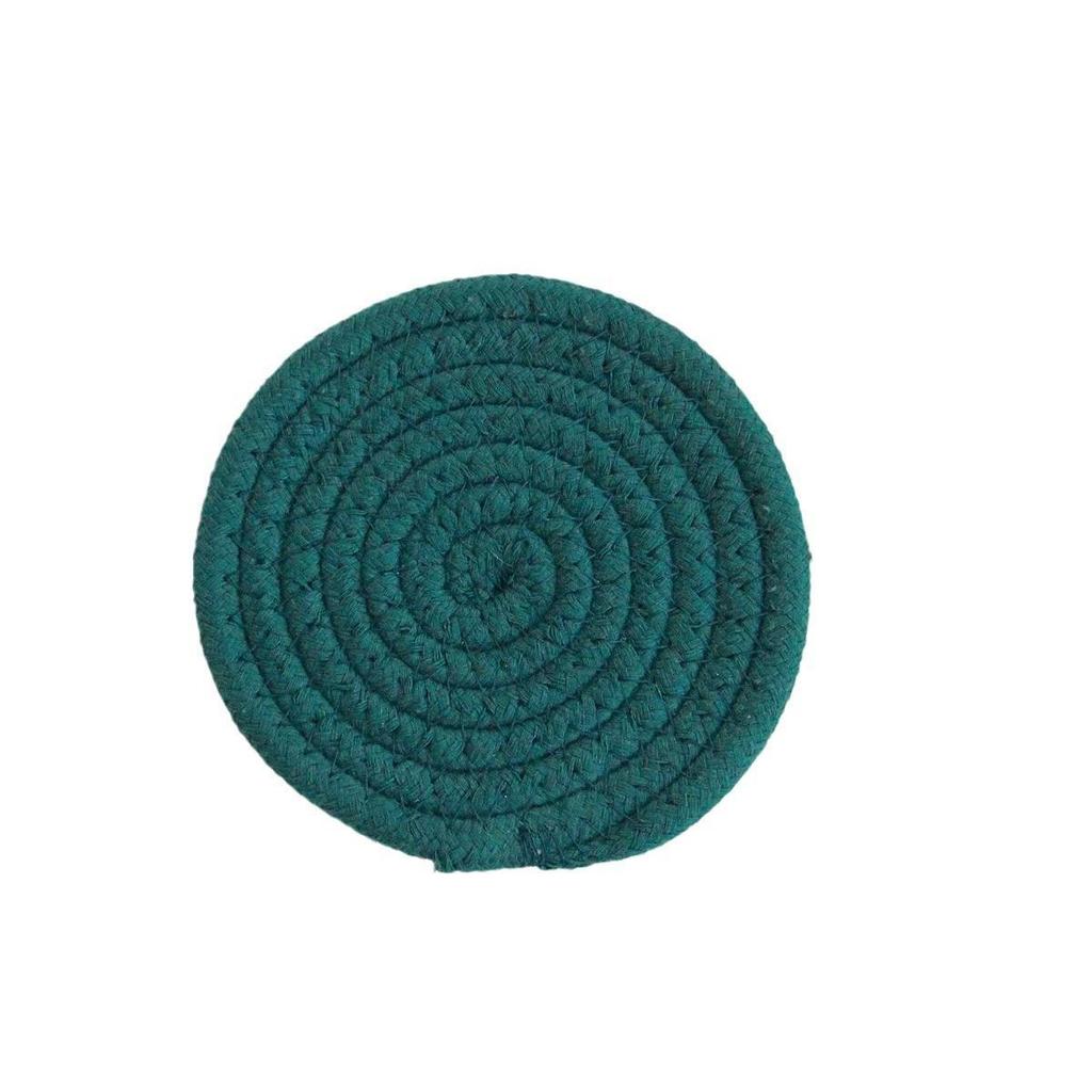 Handmade Nordic Style Heat-Resistant Cotton Rope Coasters – Thick Woven Placemats