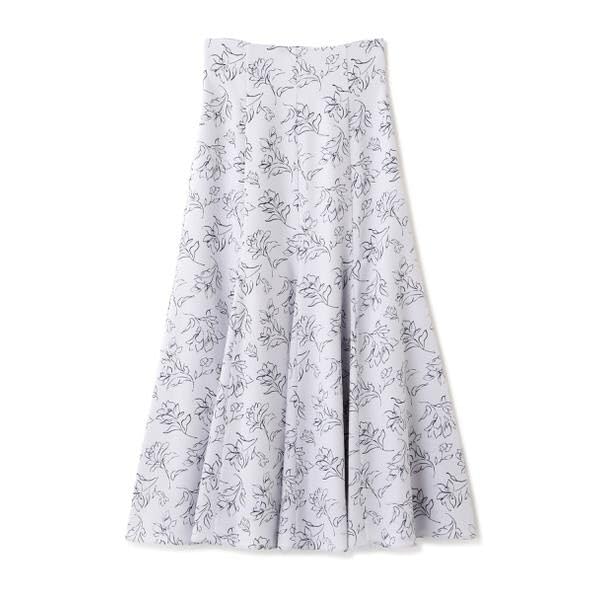 Jill by Jill Stuart Women's Line Flower Print Skirt, Red