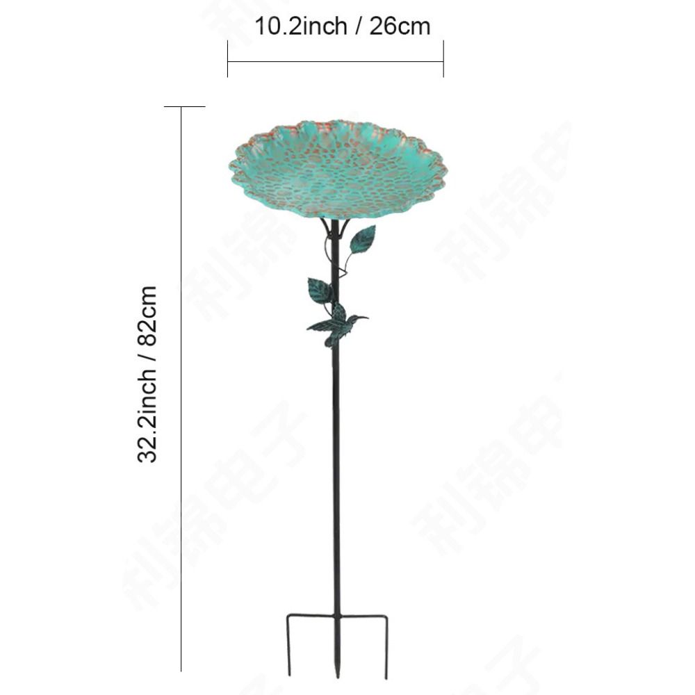 Iron Bird Feeder Ground Plugin Durable Bird Feeding Dish Bird Raising Tool Bird Water Bowl  Outdoor
