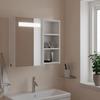 Vidaxl Bathroom Cabinet With Mirror And LED, White, 60X13X52 Cm