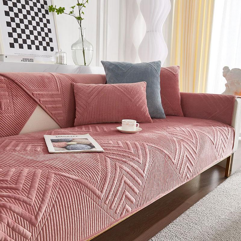 Winter Thick Sofa Cushion Plush Sofa Cover Four Seasons Universal Sofa Towel Cover Cloth Autumn and Winter Simple Modern Cushion