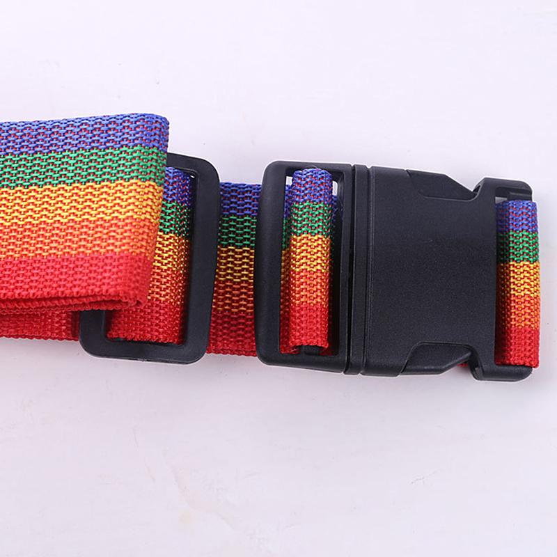 1Pcs Adjustable Luggage Strap Cross Belt Travel Suitcase Nylon Lock Buckle