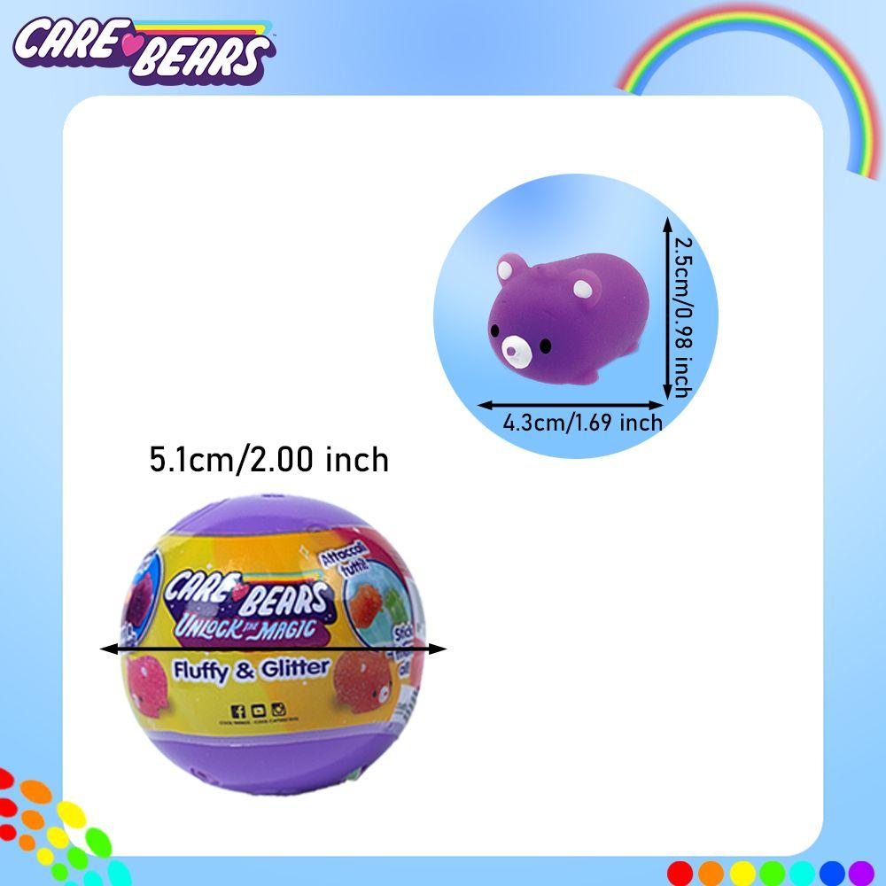 1PC Care Bears Officially Licensed Squishy Squeeze Bear Blind Bag Random One Multi-coloured Cute Stress Toys Desktop Ornament