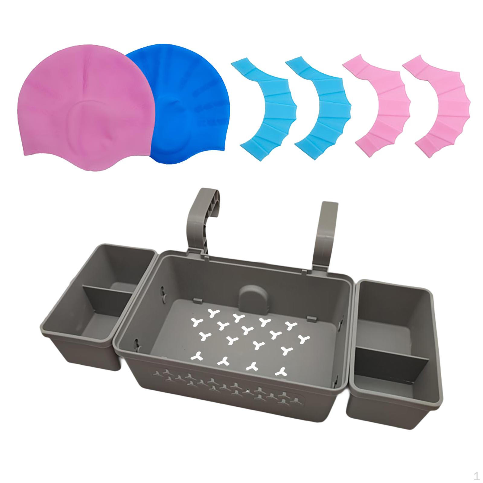 

, Multifunctional Side-hanging Organizer Container That Fits Most Above-ground Pools, with Swim Cap сірий колір