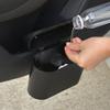 Hanging Car Trash Can Vehicle Garbage Dust Case Storage Box ABS Square Pressing Trash Bin Auto Interior Accessories Direct Sales