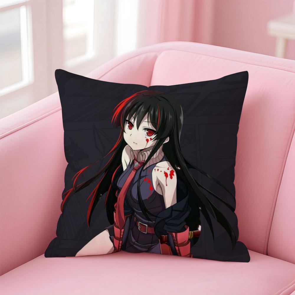 A-Akame Ga K-Kill Cushion Cover Comfortable Reversible Pillow Cover Ideal for Car Sofa Bedroom & Beyond