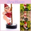 Resin Garden Gnome Figurine With European Style For Outdoor Decor