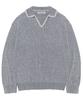 VIVASTUDIO Two Tone Collar Knit [Gray]