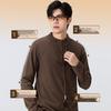 MINISO Men's Thermal Half-Zip Long Sleeve T-Shirt