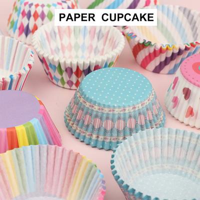100Pcs DIY Muffin Cup Oilproof Wrapper Baking Boxes Cake Mold Paper  Cupcake