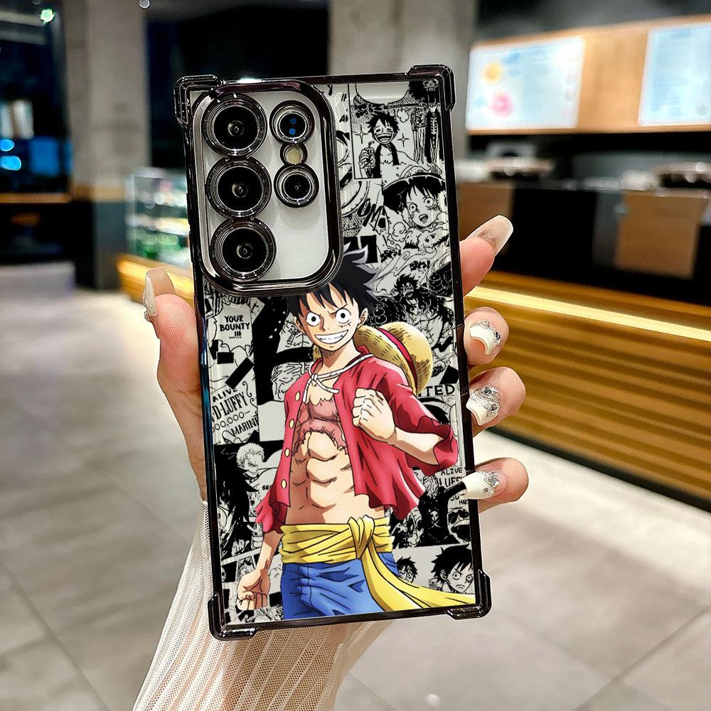 One Pieces Luffy Monkey D Coque For Galaxy S26 Ultra Phone Case For Samsung S26 S25 S24 S23 S21 Ultra S20 FE S25 Plus Soft Cover