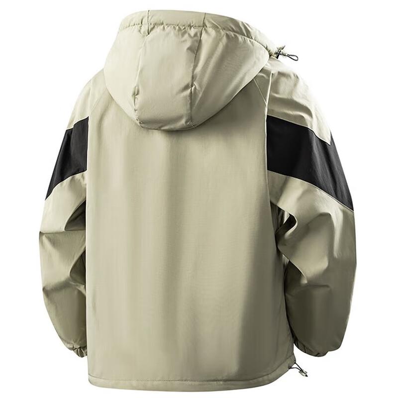 PNJ Men's Color-block Fleece Lined Casual Jacket