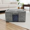 Foldable Oxford Cloth Storage Box with Steel Frame - Large Capacity for Clothes and Quilts
