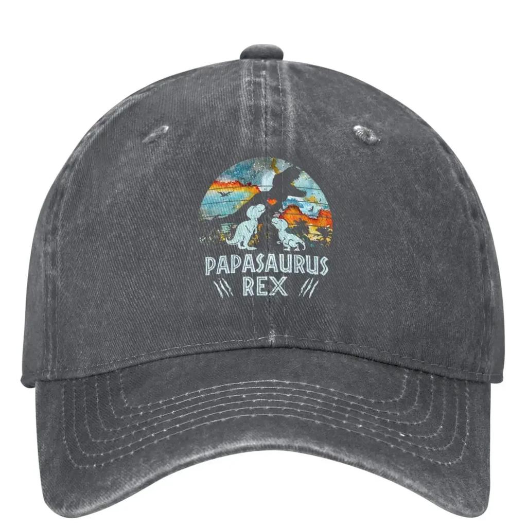 Blue Earth 2 Papasaurus Rex Denim Baseball Cap Outdoor Sports Trucker Hat Summer Unisex Women y2k Funny Sun-Proof Baseball Caps
