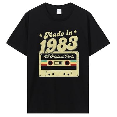 Birthday T Shirts for Unisex Women Old T Shirt Short Sleeve Graphic Tshirt Casual Clothing Tee Streetwear