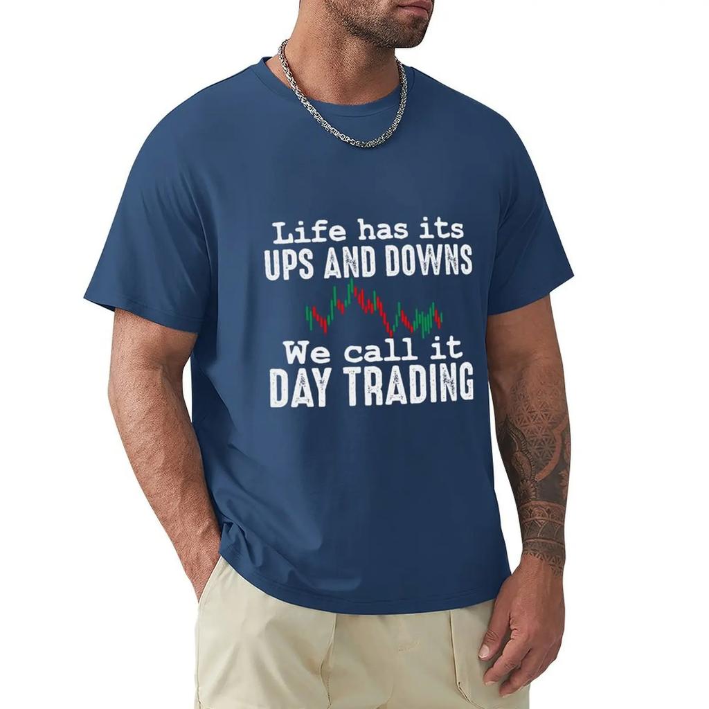 Sweat Plus Sizes Vintage Clothes T Shirt Men Day Trader Quote Daytrading Trading Stock Forex T-shirt  Men Clothing Harajuku