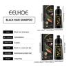 EELHOE Black Hair Dye Shampoo 3 In 1  Darkening Deep Nourishing Black Hair Dye Shampoo Natural Organic Herbal