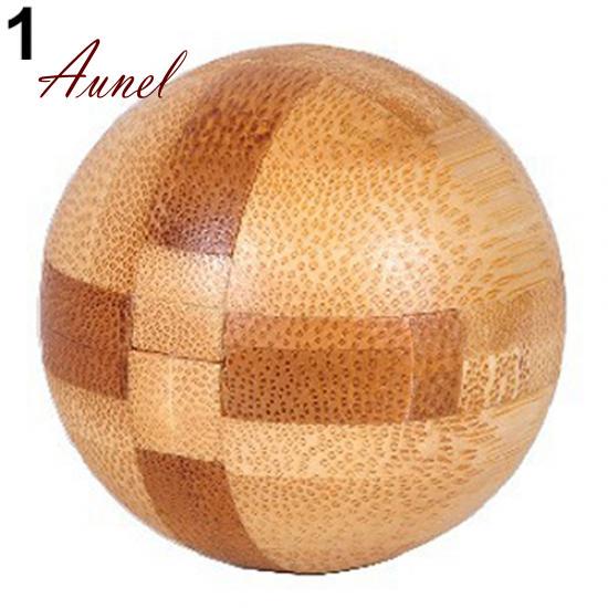 Luxury Wooden Kongming Lock Brain Teaser Puzzle Children Adults Educational Game Toy
