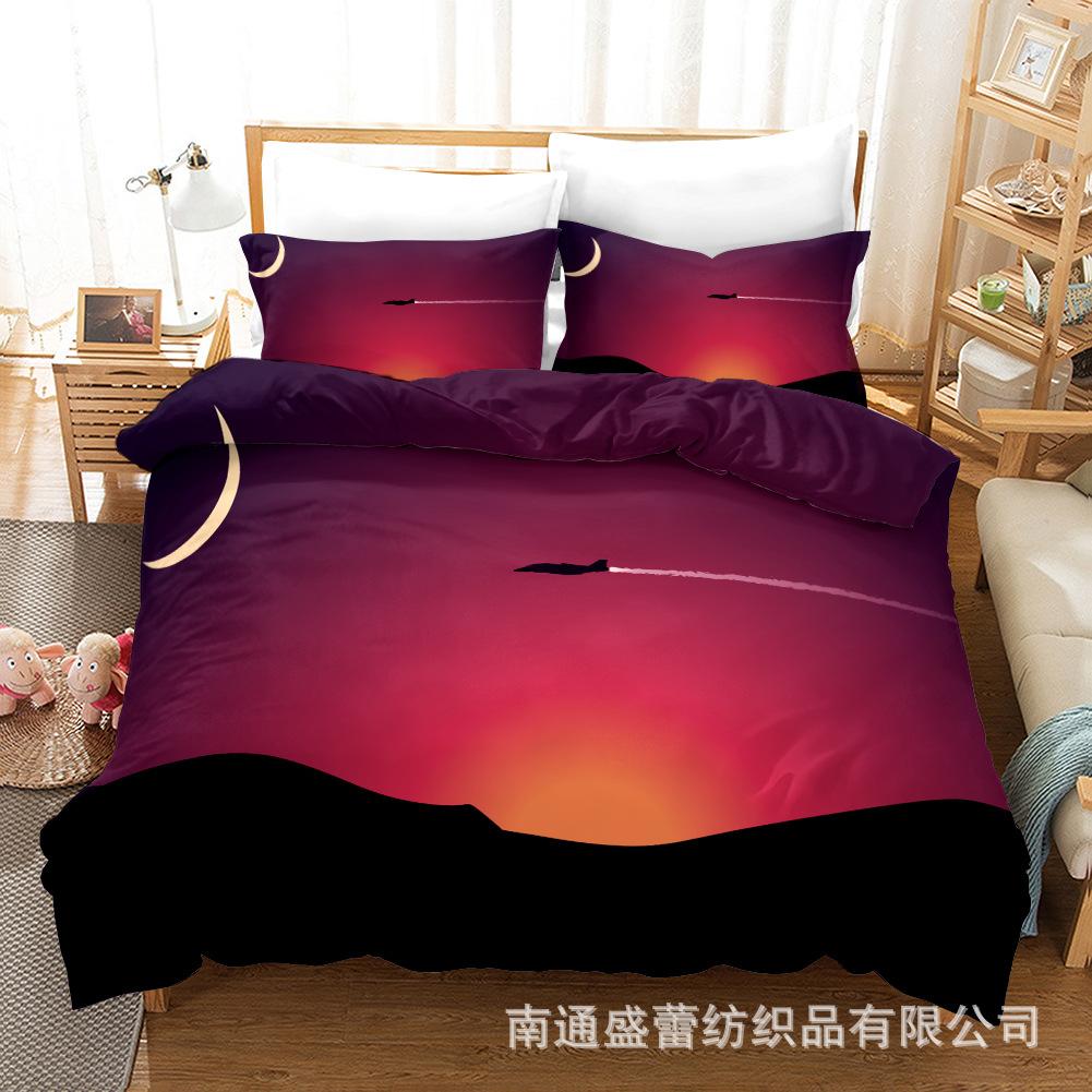 3D Fighter Three-Piece Bedding Home Textile Quilt Cover Four-Piece Children'S Bedding