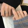 Adjustable Sterling Vintage Roman Numeral Ring Men Women Geometric Minimalist Statement Jewelry