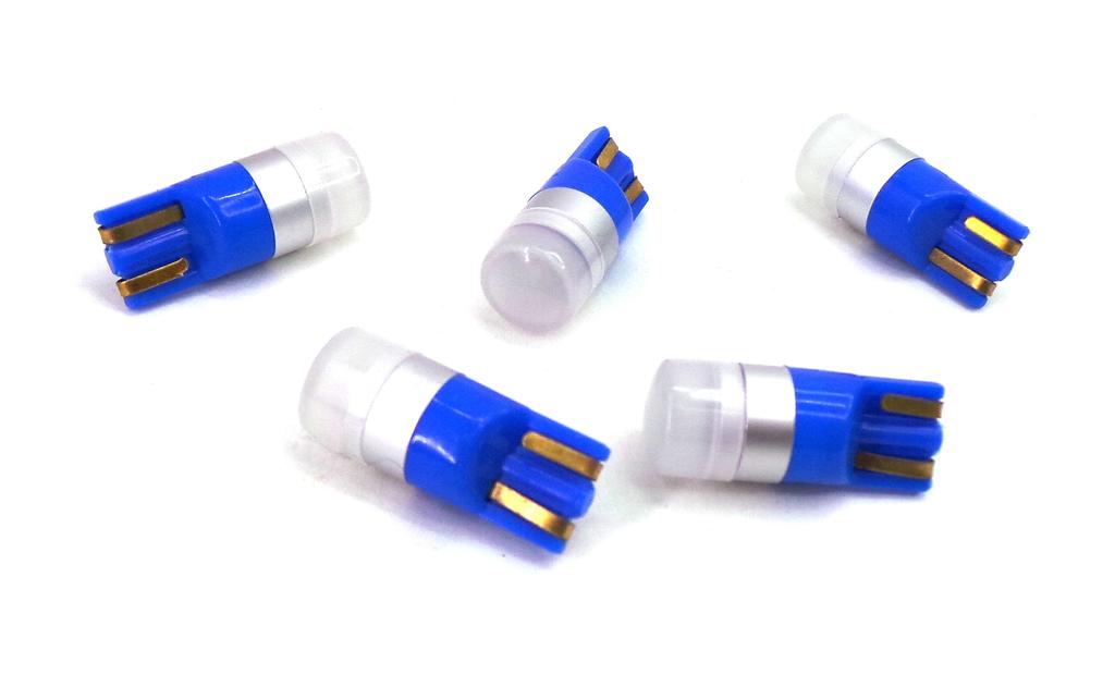 6 szt żarówka LED T10, W5W 12V CANBUS 190lm Niebieski zimny