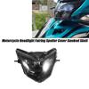 ABLZ-Motorcycle Parts Front Headlight Fairing Smoked Shell For LC135 V2 V6 Clip Head Light LED Spoiler Mask Cover Dirt Bi