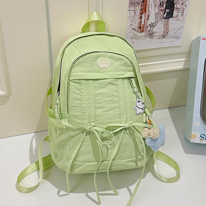 Campus Versatile Student School Bag Female Junior High School Student Cute Large Capacity Computer Backpack High School Student Casual Backpack Tide