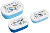 OSK Doraemon Bento Lunch Set of 3 Sealable Containers Made In Box, [180ml/300ml/480ml/Compact Storage/Nesting Design], Japan, SP-31