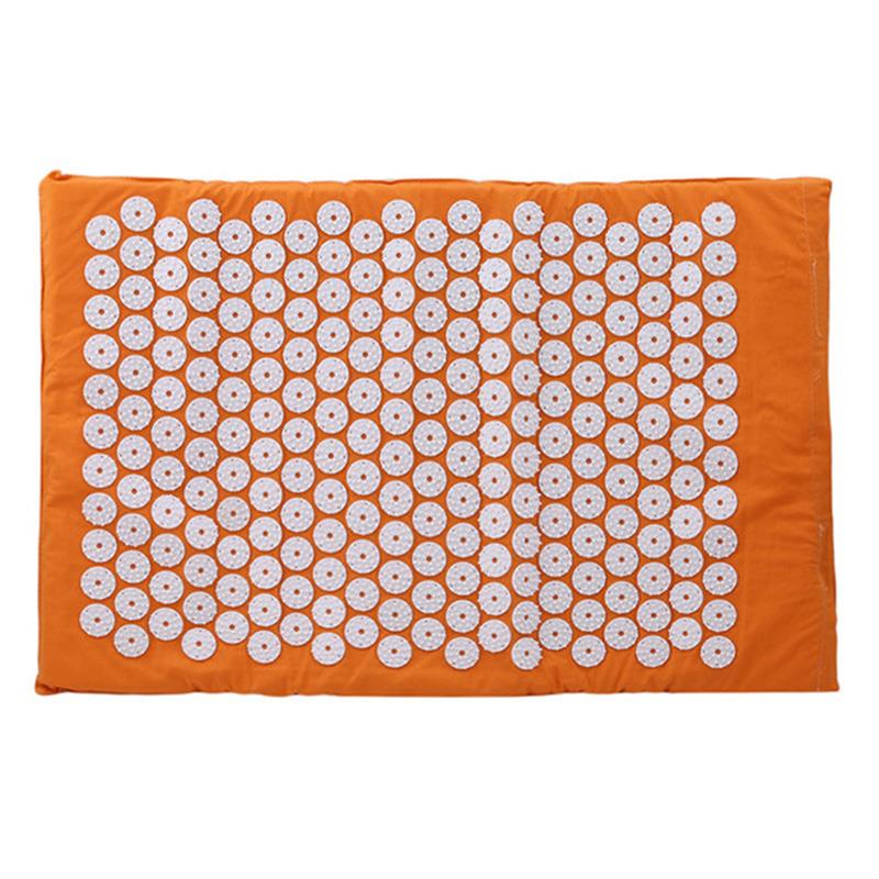 Acupuncture Massager Yoga Mat Pillow Massage Pain Relief Stress Back Pain Spike Acupuncture Mat and Pillow Set with Bag