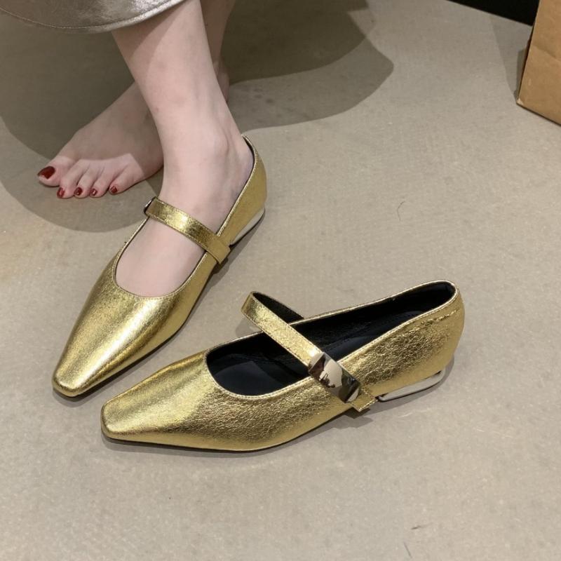 Fashion Elegant Women Flats Shoes Luxury New Shoes Fashion Sandals Designer 2025 Summer Party Shallow Shoes Brand Woman Zapatillas Mujer