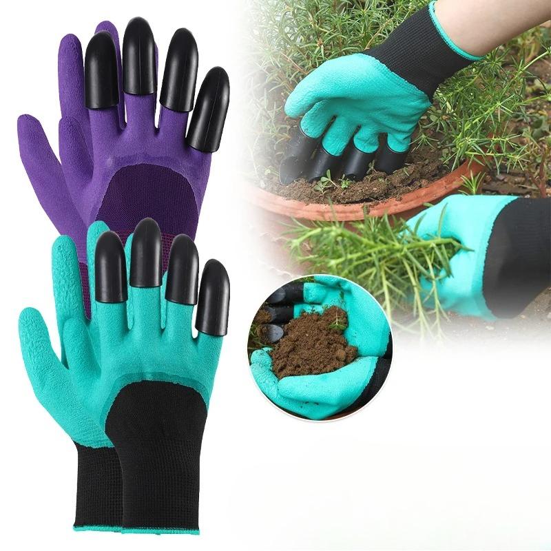 Gardening Gloves with Claws  Latex Work Gloves Waterproof Anti Slip Durable Planting Digging Outdoor Work Gloves