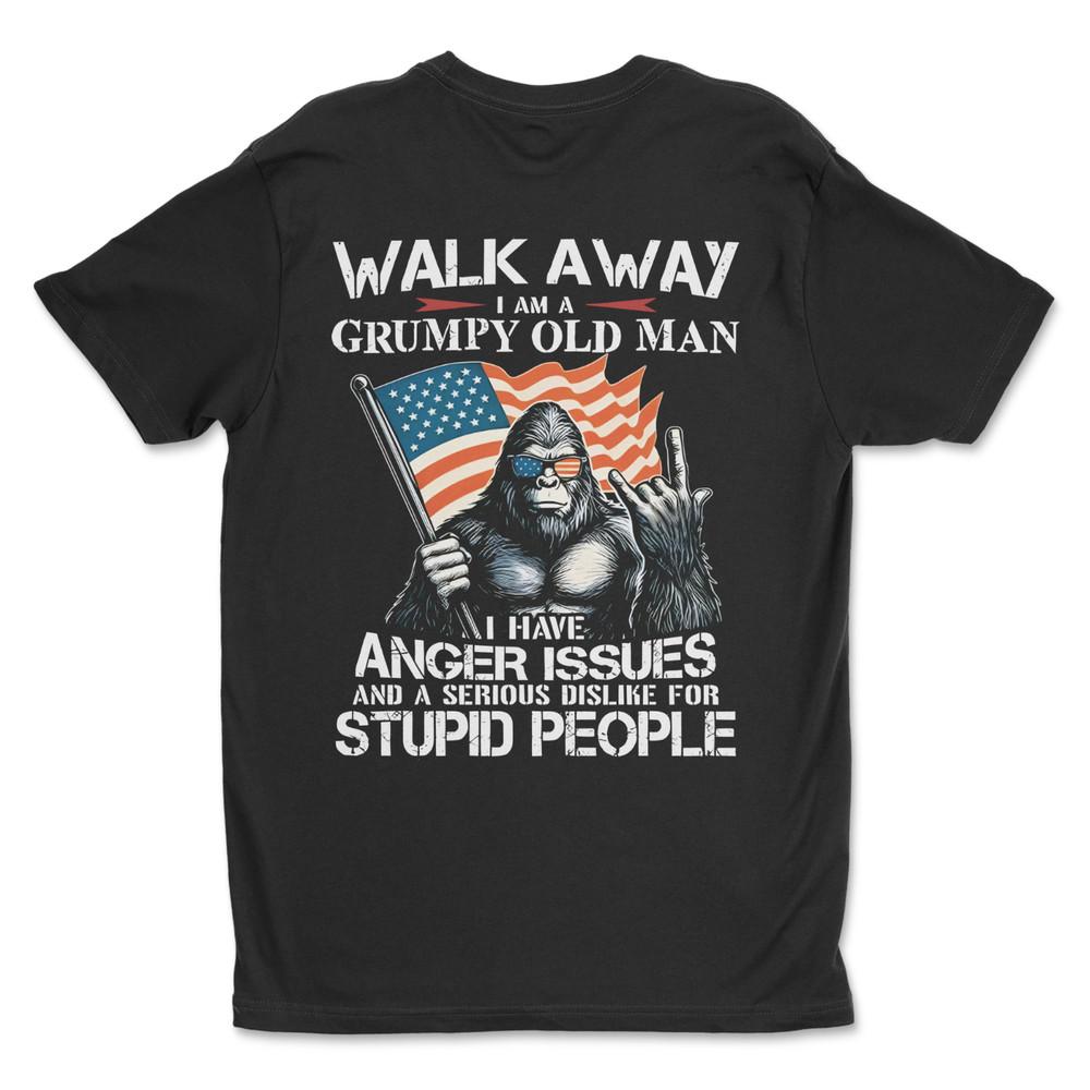 Walk Away I Am A Grumpy Old Man T-Shirt Unisex T-Shirt XXXXL