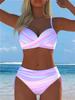1011 European and American Print Split Two-piece Swimsuit Bikini Flower Series Sexy Beach