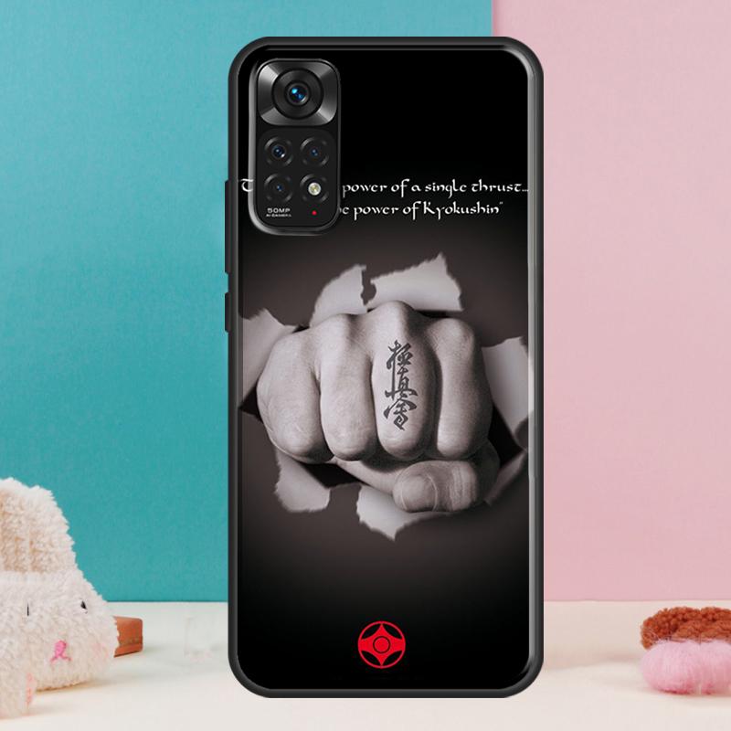Kyokushin Karate Symbol Case For Xiaomi Redmi Note 14 13 Pro 12 11 9 10 9S 10S 11S 12S Redmi 14C 13C 10C 12C Cover