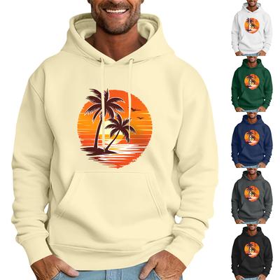 Lockeres Kapuzenpullover mit Flaggen-Print für Herren, lässiges modisches Sport-Sweatshirt für Herren