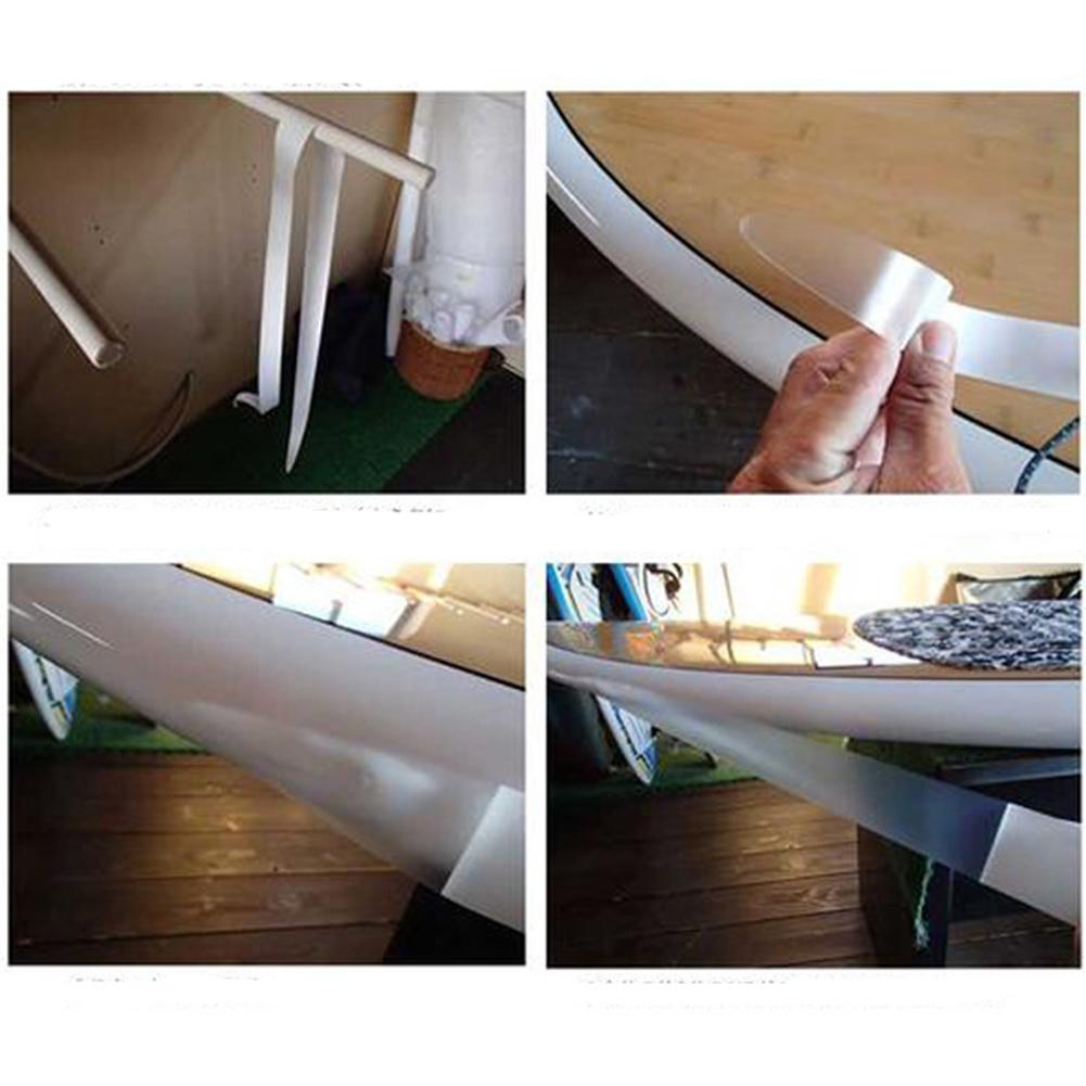 1-2Pairs Paddle Board Protection Tape Surfboard Rail Edge Protective Film Anti-scratch Paddle Board Tape Surf Accessories